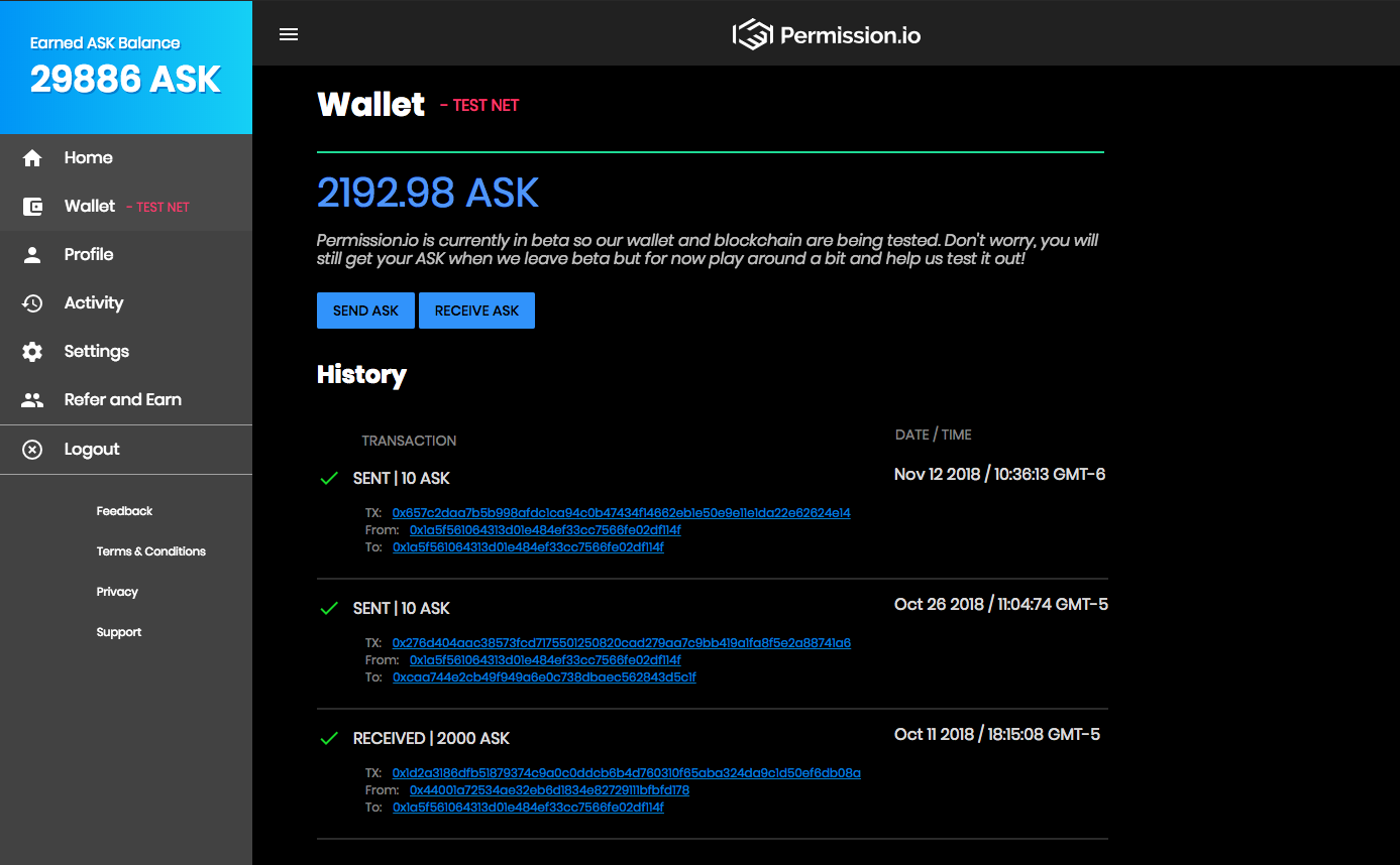 permission.io wallet